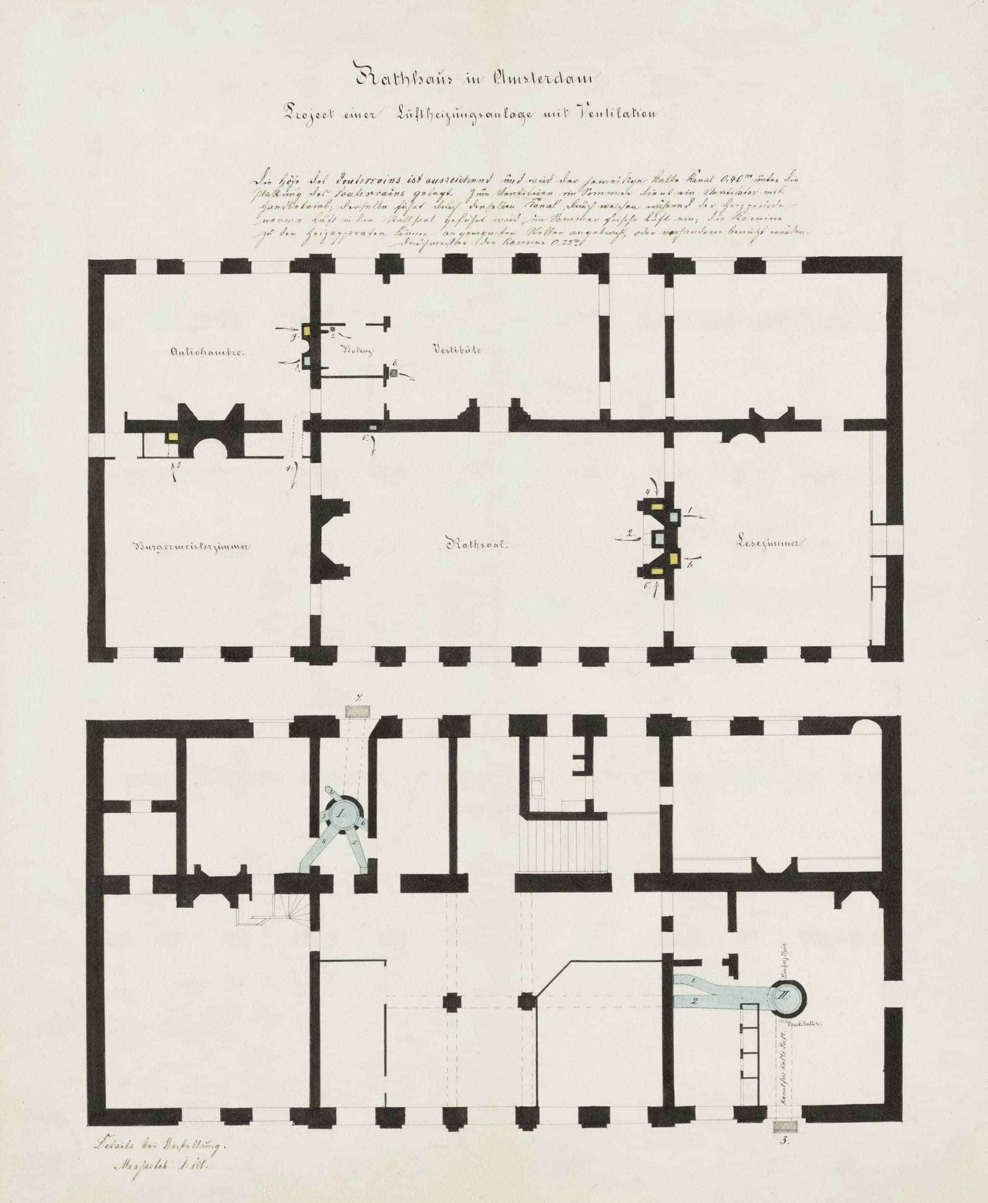 Architectural floor plans with elevations — imagery of versioned, layered specifications